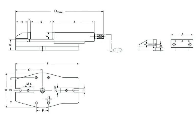 Strojní svěrák Röhm RS 2 (113 mm) (ROHM128032)