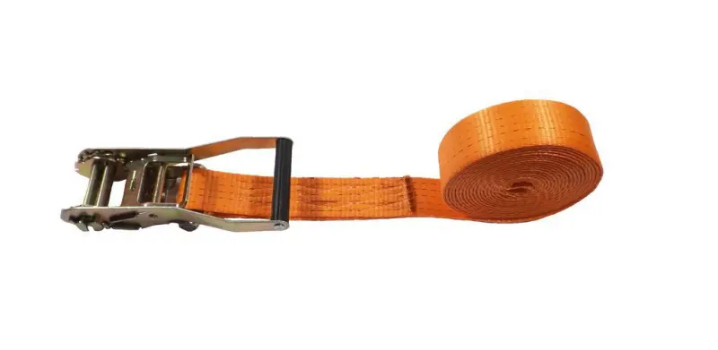 Upínací jednodílný pás CLIA s ráčnou 50 mm x 10 m. Oranžový, do 5 t EN 12195-2 (RPC5000-021000-SB)
