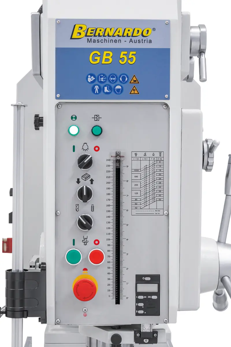 Sloupová vrtačka s převodovkou Bernardo GB 55