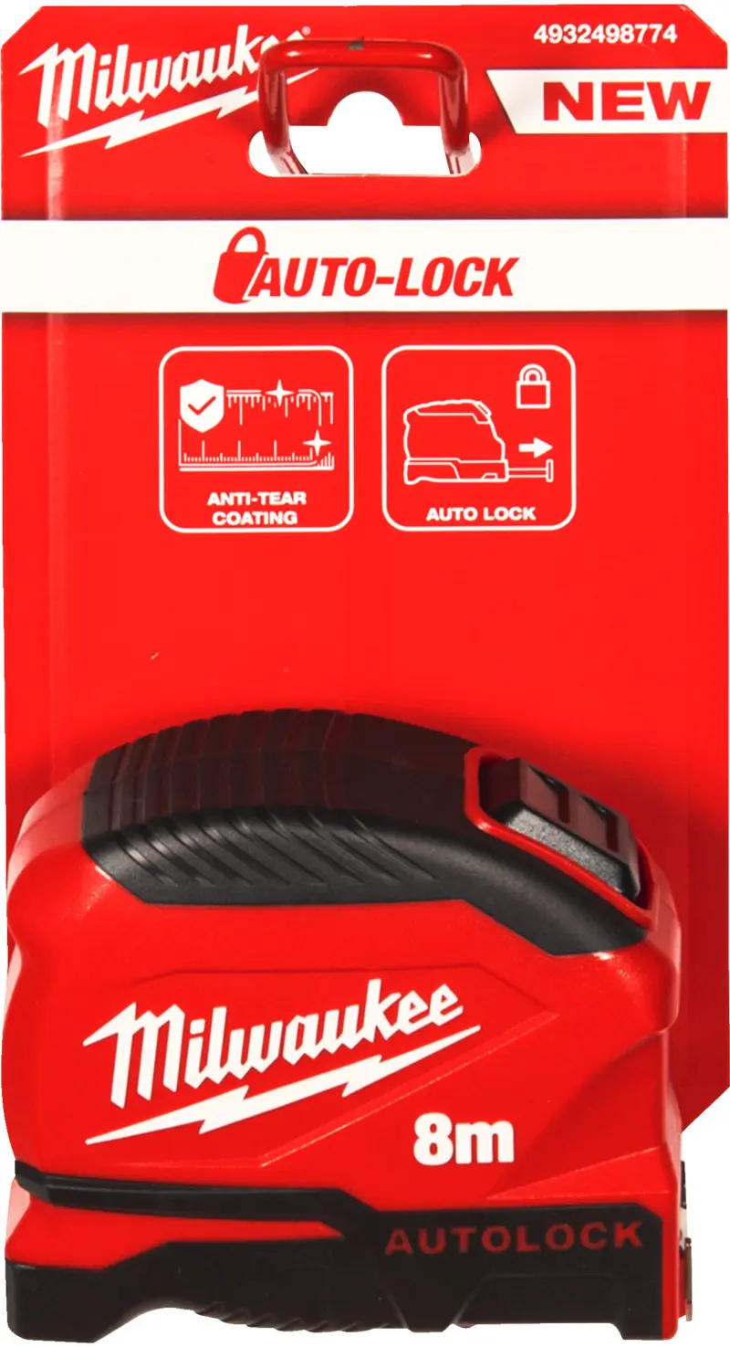 Svinovací metr Milwaukee AUTOLOCK (GEN2) 8M-25, délka 8 metrů, 4932498774