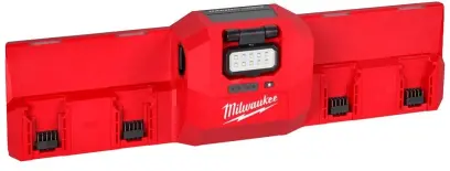 Nabíjecí stanice Milwaukee M12-18 GBC4, LED světlo 450 lm, 4933493863