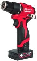 Aku vrtačka Milwaukee M12 BLPDRC-402C, 2x aku M12 B4 + C12 C + kufr, 4933500424