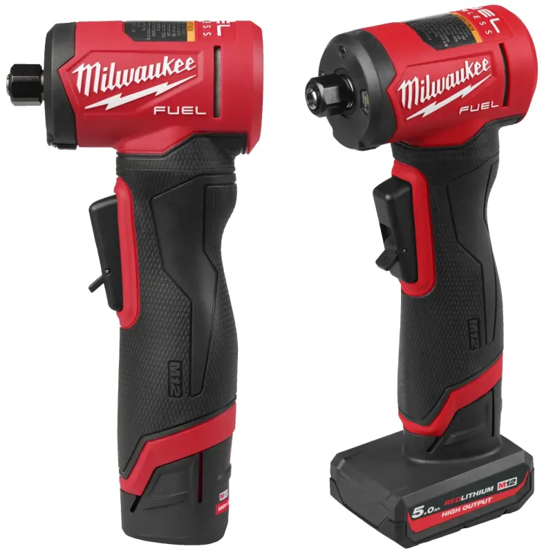 Aku vřetenová úhlová bruska Milwaukee M12 FDGA2-522BA, aku M12 HB2.5 + M12 HB5 + C12 C + taška + diamantové vrtáky, 4933500525