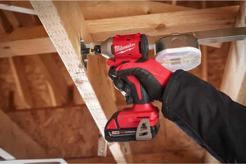 Aku 1/4" HEX rázový šroubovák/utahovák Milwaukee M18 BLIDR-0X, 190 Nm, beu aku, s kufrem, 4933492842