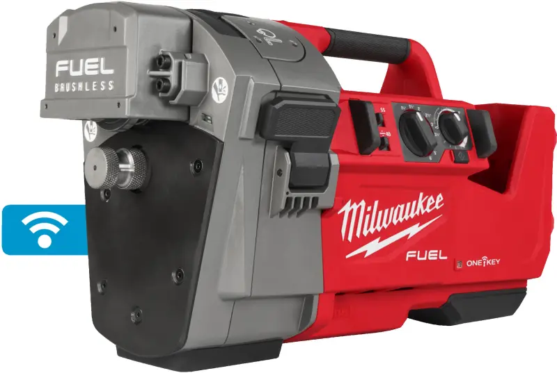 Aku drážkovač trubek Milwaukee M18 FRGRO114-802C Roll groover, 2x aku M18 FB8 + M12-18 FC + kufr, 4933479789