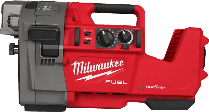 Aku drážkovač trubek Milwaukee M18 FRGRO114-802C Roll groover, 2x aku M18 FB8 + M12-18 FC + kufr, 4933479789