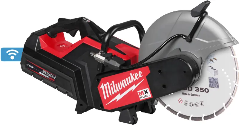 Aku rozbrušovací pila Milwaukee MX FUEL MXF COS350G2FC-802 (350 mm), ONE-KEY, 2x aku MXF XC608 + MXF FC + HUDD 350mm + taška, 4933499772