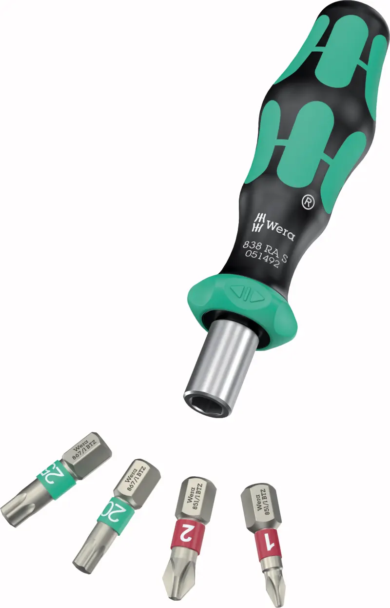 Vánoční rukojeť Kraftform Kompakt VDE Christmas 2025 s výměnnými čepelemi (Sada 4 díly), W05135823001