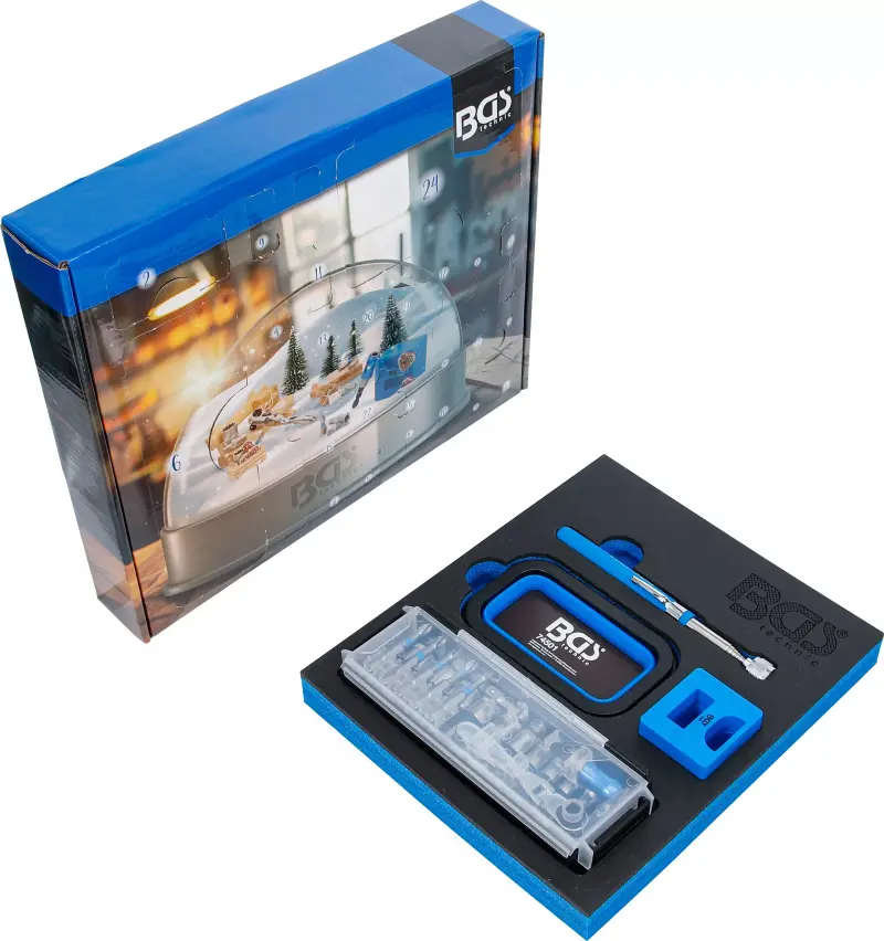 BGS Adventní kalendář s nářadím, Christmas 2025, Vánoční sada nářadí, 95010 (BGS1095010), BGS1095010