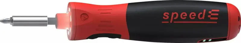 Elektrický šroubovák Wiha speedE® PocketDrive.
Vánoční edice s boxem na nástavce
a pouzdrem (WIHA47183)