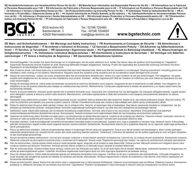 Šroubovák VDE BGS 35864  extra tenký hrot T-Star (pro Torx) T15 (BGS1035864)