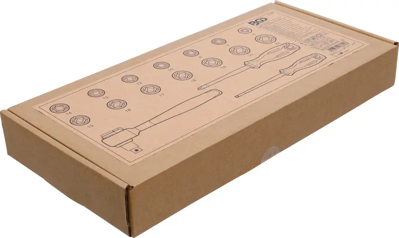 Vložka do díl.voz. 1/3: BGS 35867 Šroubováky a gola sada 3/8". VDE (Sada 17 ks) (BGS1035867)