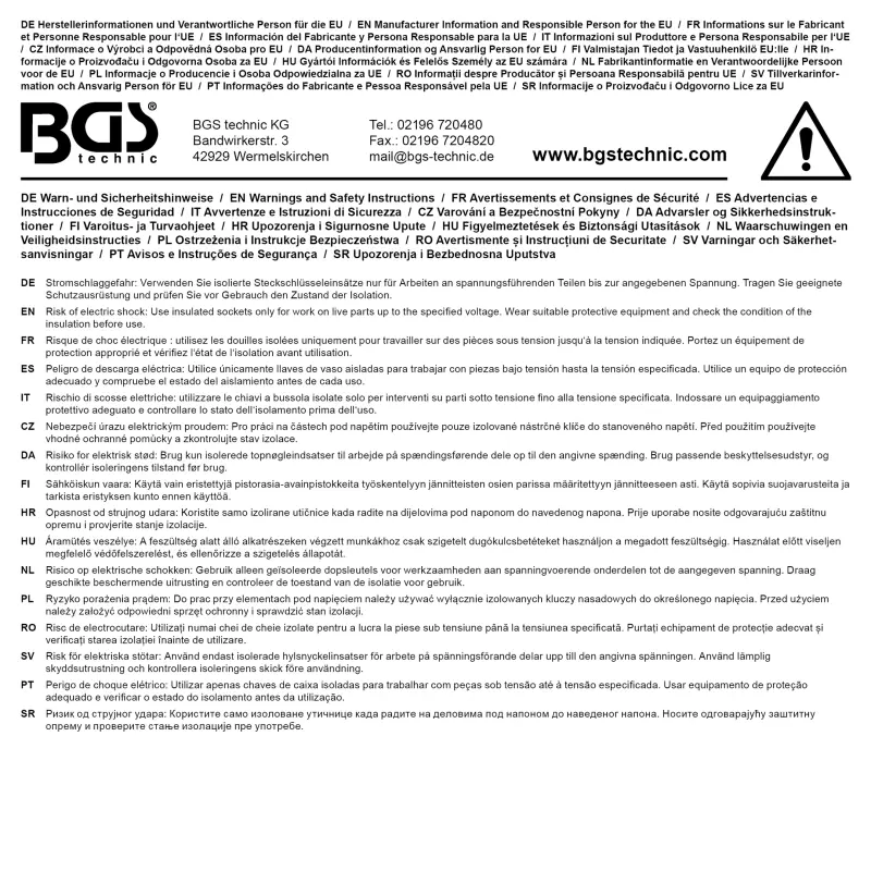 Nástrčná hlavice 3/8" 15 mm BGS 35875 VDE (BGS1035875)