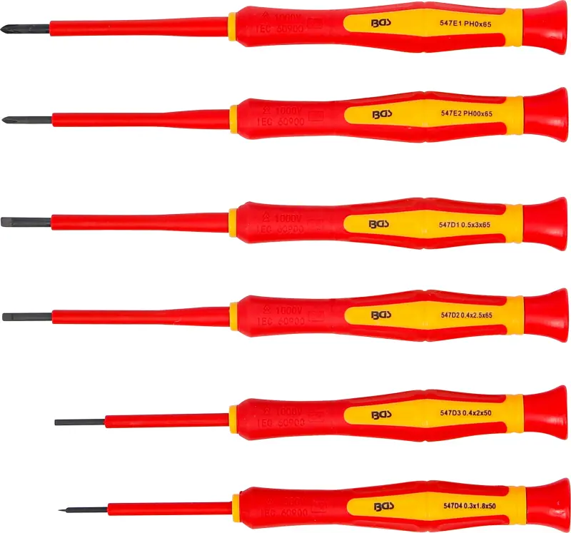 Šroubováky BGS 35883 přesné VDE (Sada 6 ks) (BGS1035883)