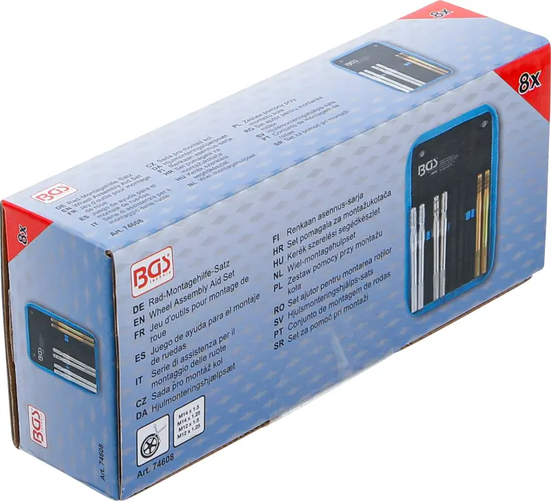 Pomocné čepy BGS 74608 pro montáž kol (Sada 8 ks) (BGS1074608)