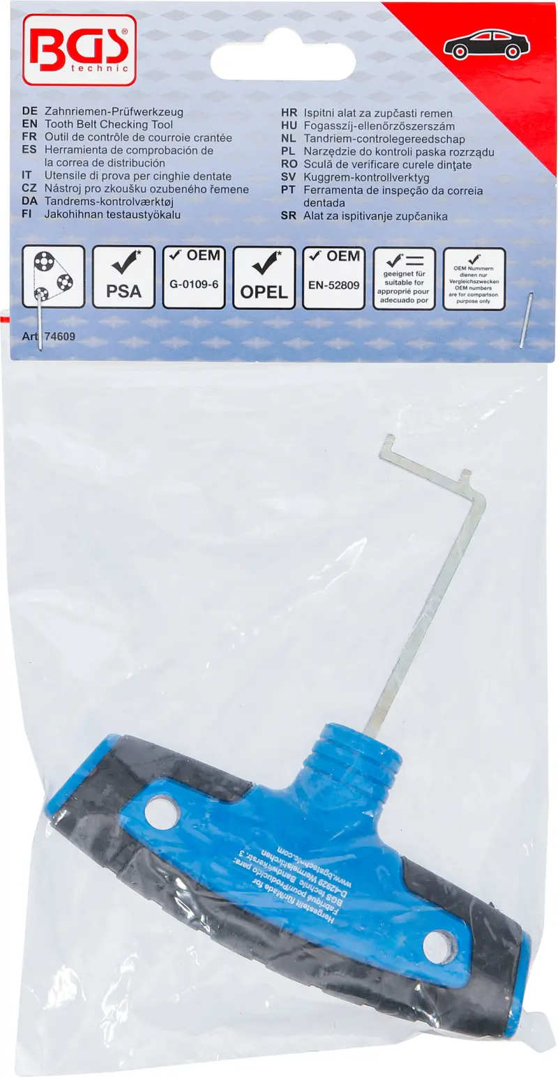 Nástroj pro seřizování rozvodového řemene BGS 74609 pro motory PSA 1,0 a 1,2 l (BGS1074609)