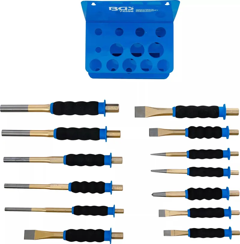 Sada šroubů / středových šroubů / plochých sekáčů s ochranou rukou 13 ks.