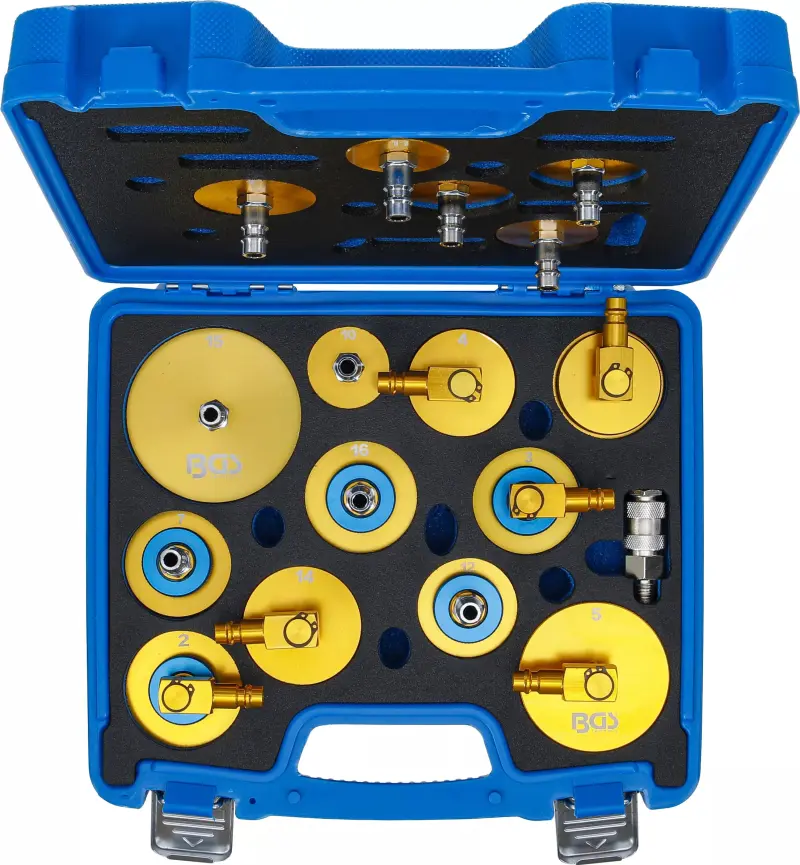 Sada adaptérů pro odvzdušňovač brzd 17 ks.