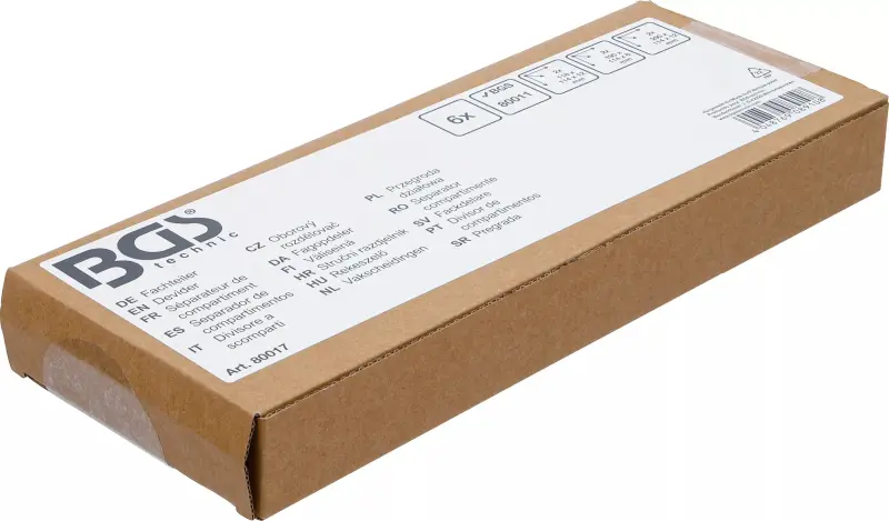 Dělící přepážka pro systémové kufry velikost M 6 ks.