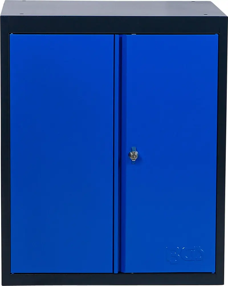 Dílenská skříňka s dvojitými křídlovými dveřmi a 1 přihrádkou