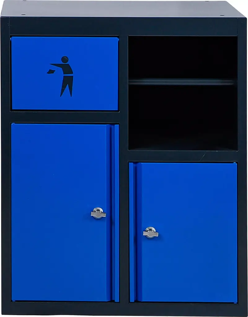 Spodní skříňka s držákem na papírové ručníky a modulem na odpadkový koš