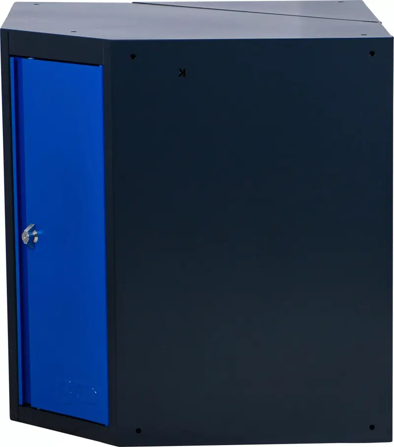 Dílenská skříňka s jednokřídlými dveřmi, rohová spodní skříňka