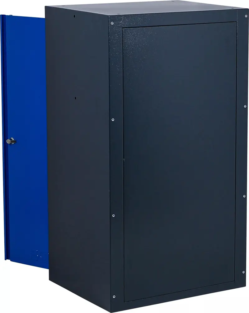 Dílenská skříň s dvojitými křídlovými dveřmi a 2 přihrádkami