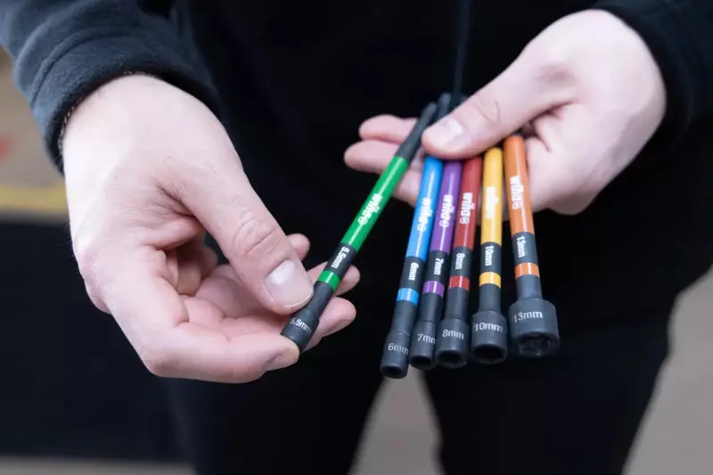 Barevně rozlišená sada nástrčných klíčů magnetická, 150 mm