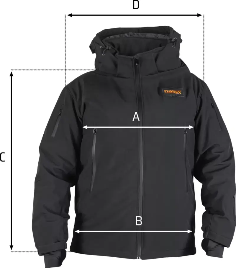 Vyhřívaná bunda Narex HJ DualWear-L, černá, pánská, s Powerbankou PWB 10, 65406776