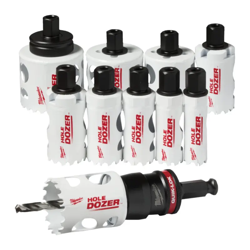 Děrovky Milwaukee Bi-Metal set kruhových pil pr. 19-57, HOLEDOZER QUIK-LOK (13 dílů) 49224772, MI49224772