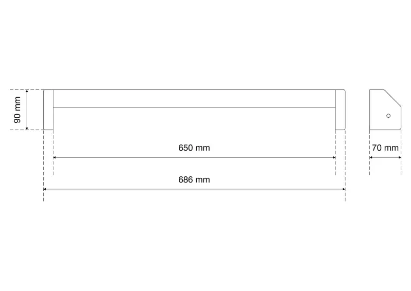 Spojovací tyč BGS 80219 - spodní strana (BGS1080219), BGS1080219