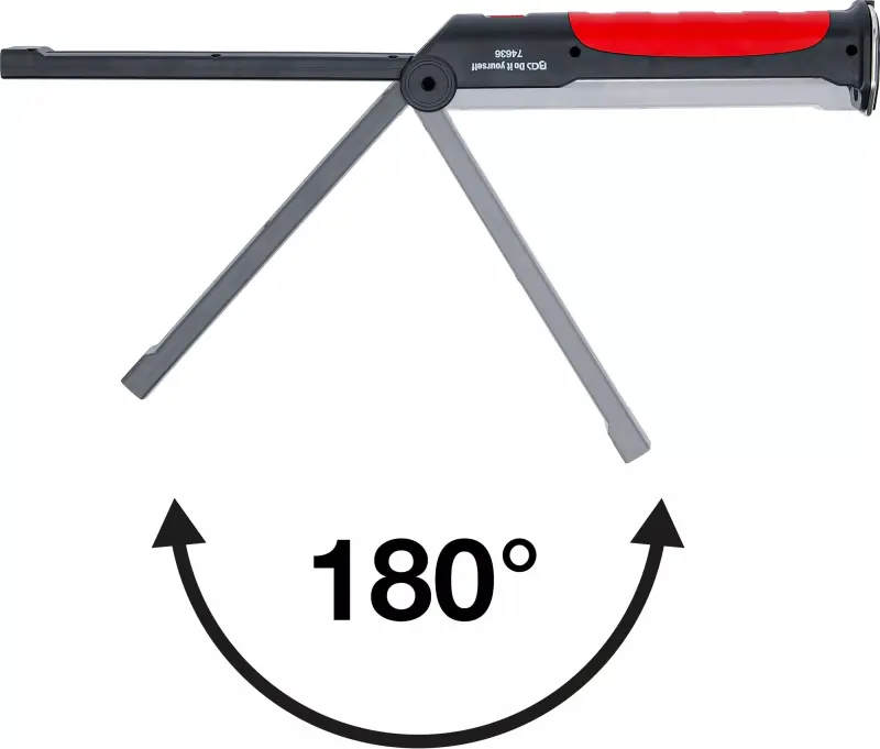 Aku polohovatelná svítilna/lampa Kraftmann COB LED (2,0 Ah) BGS 74636 (BGS1074636), BGS1074636