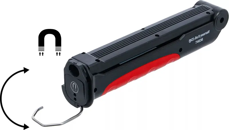 Aku polohovatelná svítilna/lampa Kraftmann COB LED (2,0 Ah) BGS 74636 (BGS1074636), BGS1074636