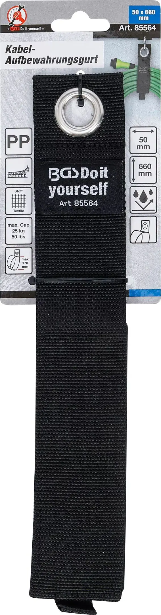 Nastavitelný pásek/organizér Kraftmann na kabely 50 x 660 mm BGS 85564 (BGS1085564), BGS1085564