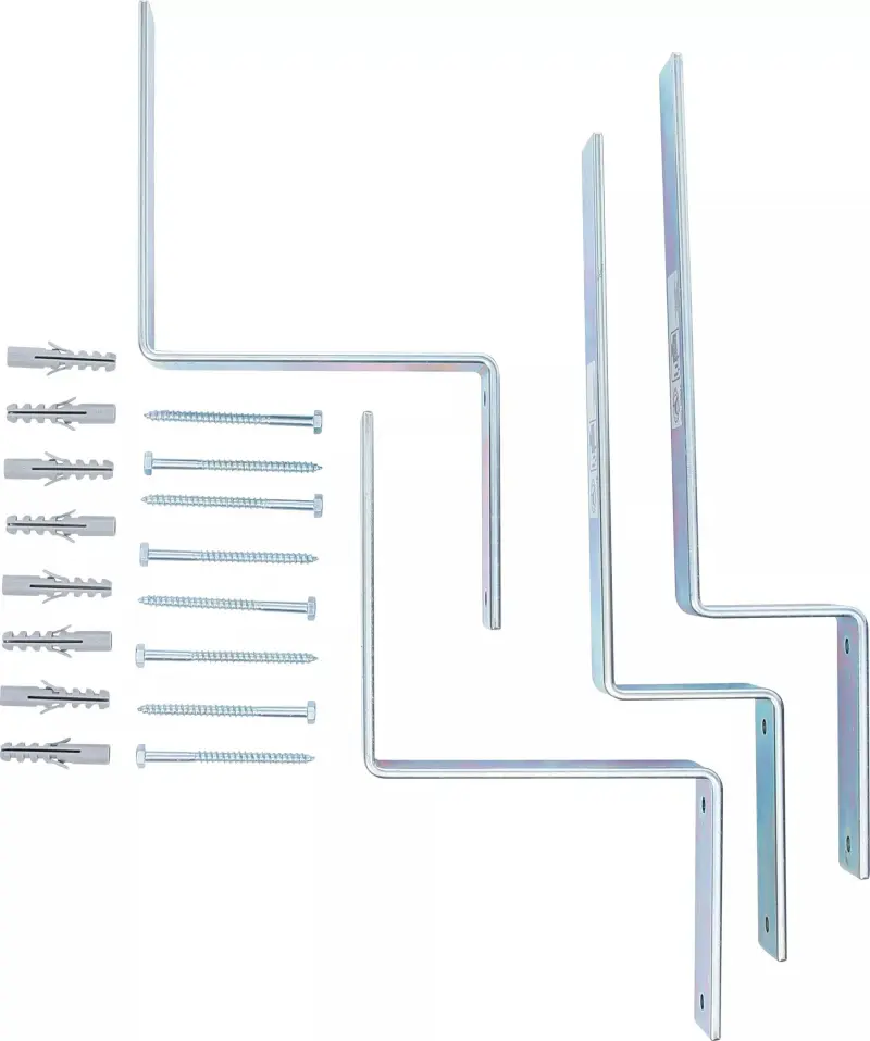 Nástěnné háky Kraftmann pro pivní zahradní sety. 4 díly BGS 8815 (BGS1088315), BGS1088315