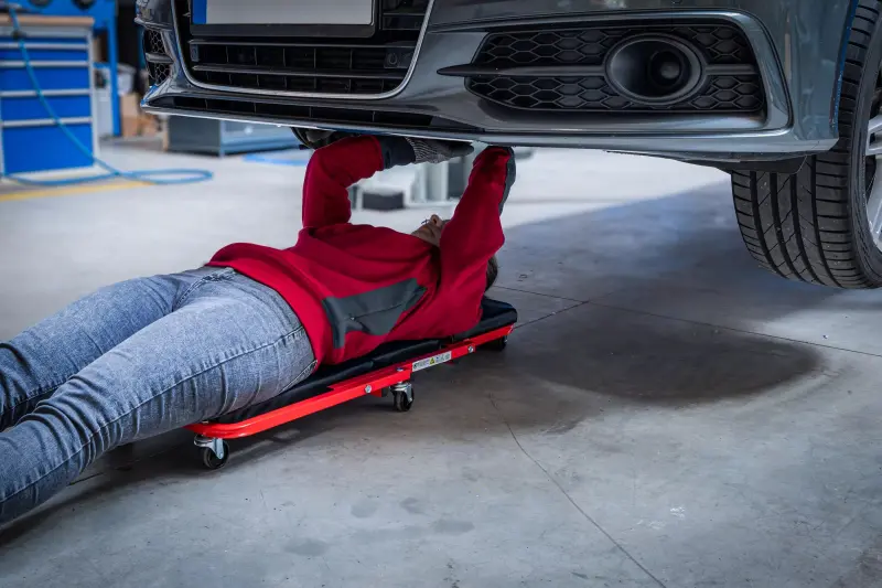 Pojízdné montážní lehátko Kraftmann, skládací BGS 90103 (BGS1090103), BGS1090103