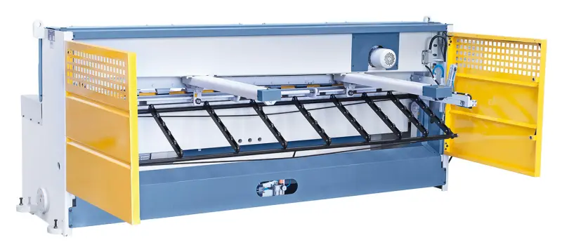 Tabulové elektromechanické nůžky Bernardo MTR 1100 x 6 mm NCC s pneu přidržovači plechu (BER062055XL)