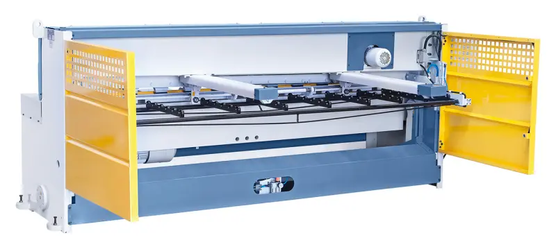 Tabulové elektromechanické nůžky Bernardo MTR 1100 x 6 mm NCC s pneu přidržovači plechu (BER062055XL)