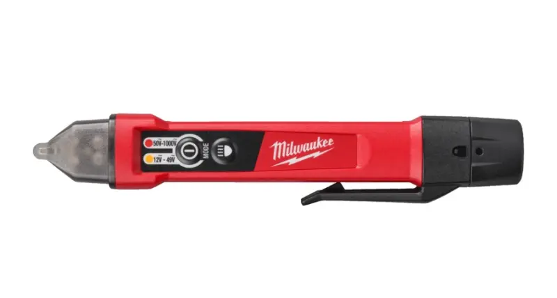 Bezkontaktní detektor napětí Milwaukee NCVDDF, s rozsahem 2-49 V a 50-1000 V AC, LED svícení 4933500162