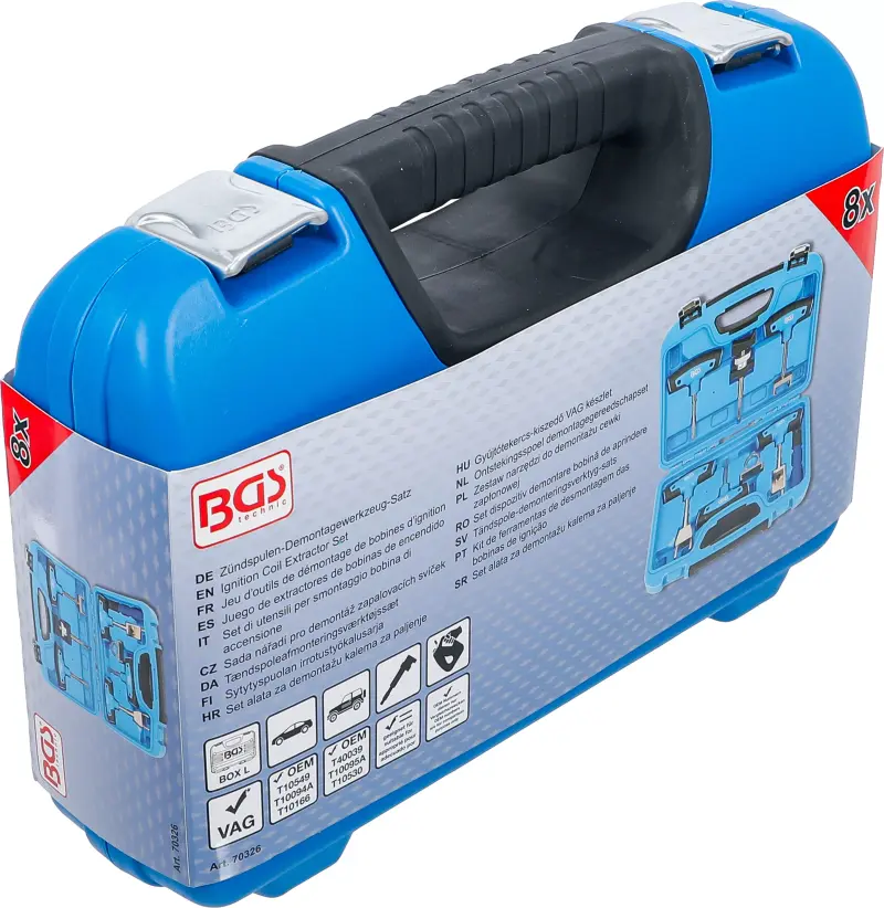 Nářadí BGS 70326 pro demontáž zapalovacích cívek, pro VAG - 8 dílů (BGS1070326)