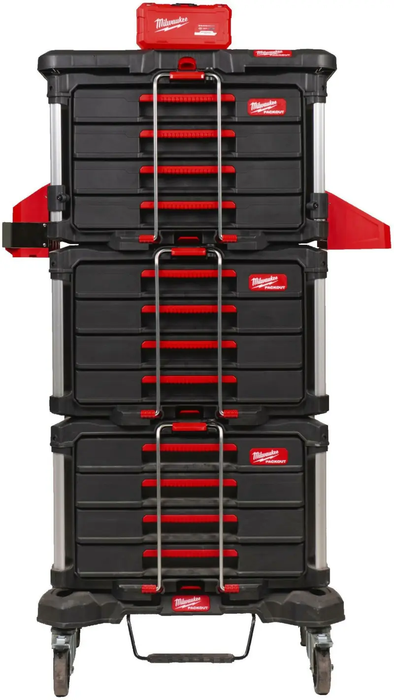 Boxy na nářadí Milwaukee PACKOUT, vybavené moduly, 370 ks nářadí, 4932501863
