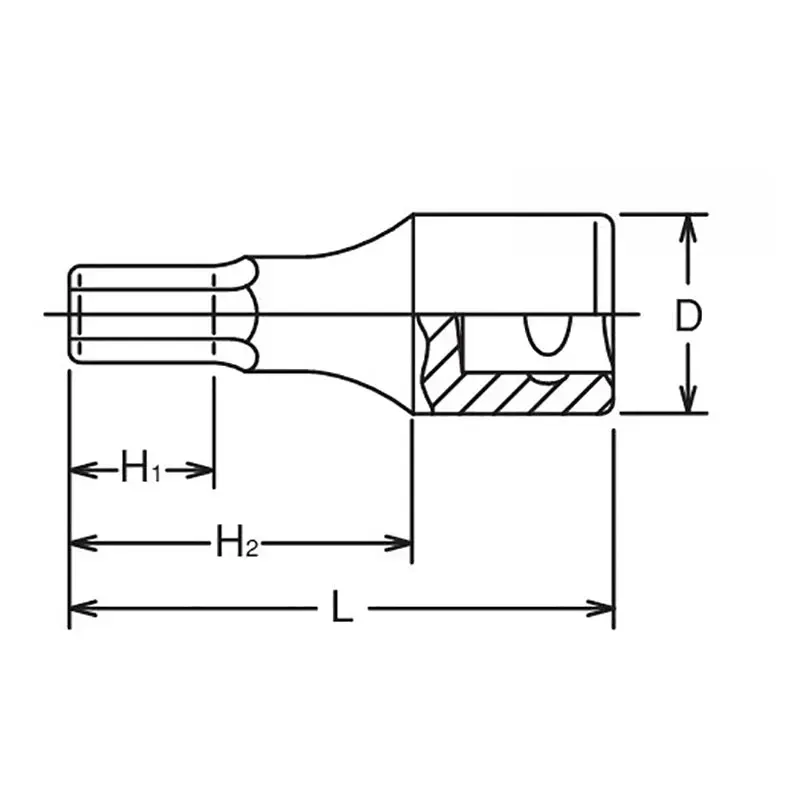Zástrčná bitová hlavice 3/4 6hran 24 mm Koken 6012M.75-24 (KOK6012M-75 24mm)