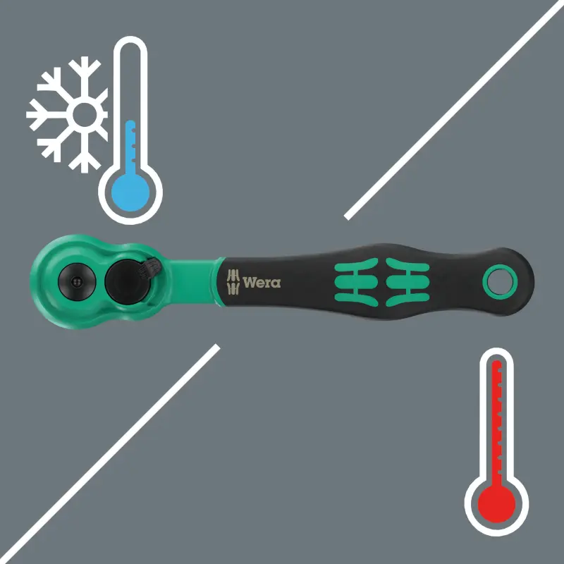 Wera 004022 Gola sada 1/4" s ráčnou Zyklop Comfort 8100 SA 13, páčka pro zpětný chod, metrická (W05004022001)
