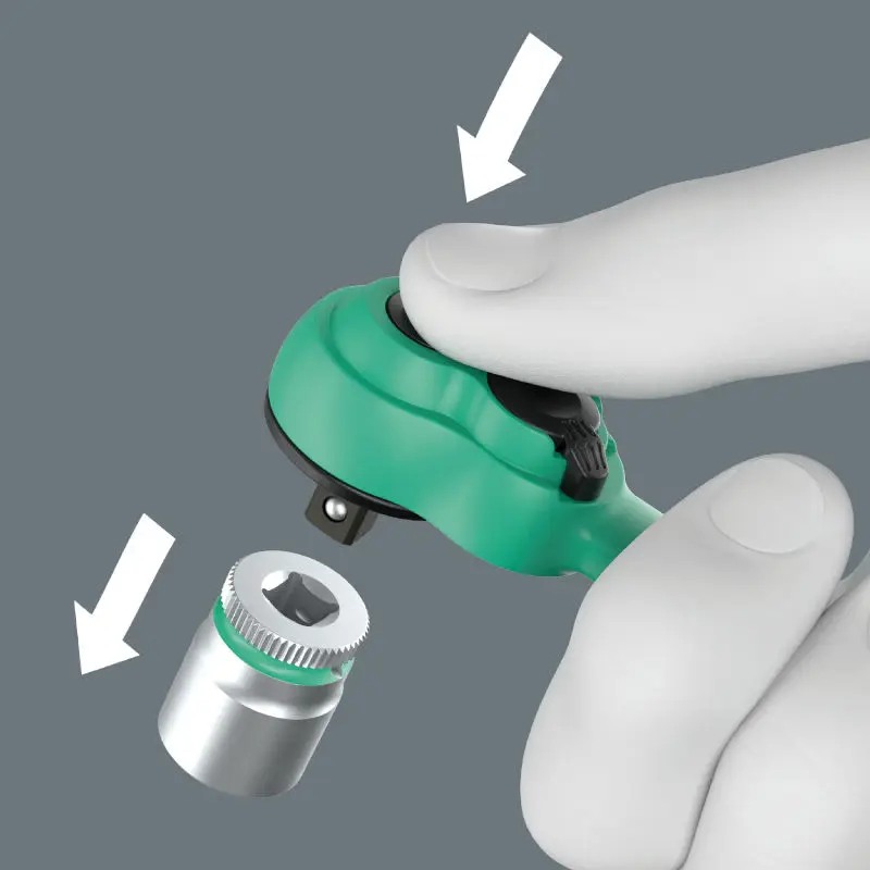 Wera 005542 Gola sada 1/4" s ráčnou Zyklop Comfort 8100 SA 15, palcová (W05005542001)