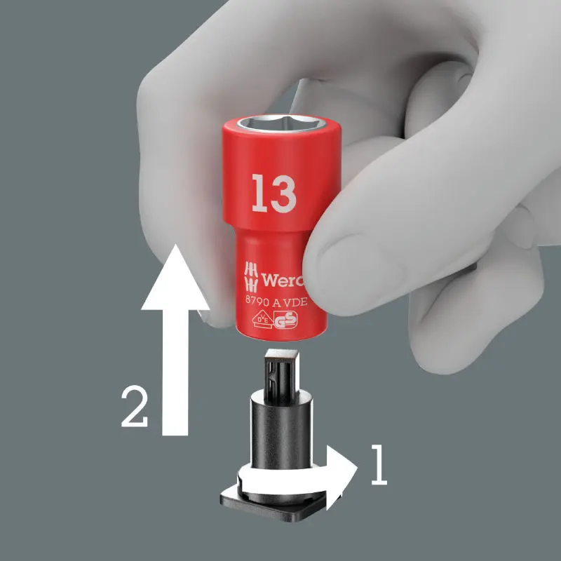 Wera 004967 Gola sada 1/4" s ráčnou Zyklop 8100 SA VDE, metrická (W05004967001)