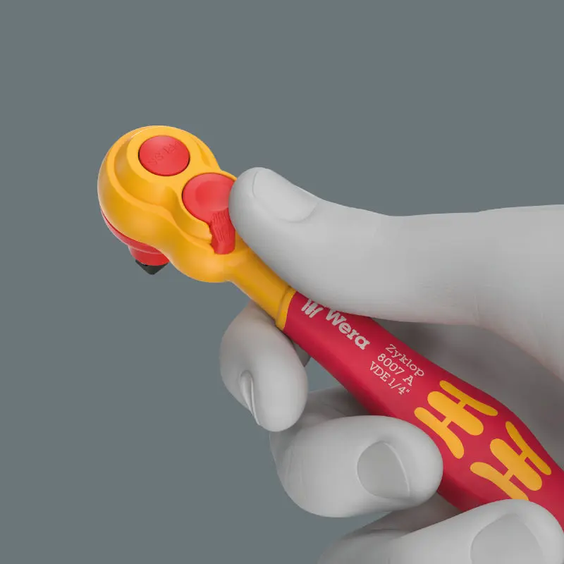 Wera 004967 Gola sada 1/4" s ráčnou Zyklop 8100 SA VDE, metrická (W05004967001)