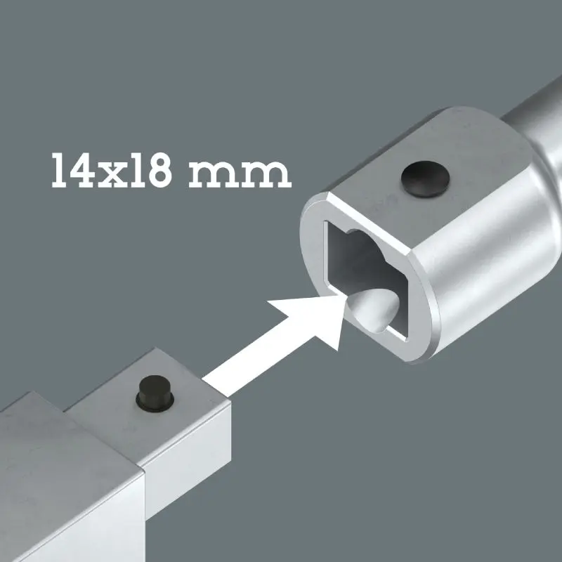 Wera 003201 Ovládací nástroj pro vkládací nástroje s upnutím 14x18 mm 9999 X-Power (W05003201001), W05003201001