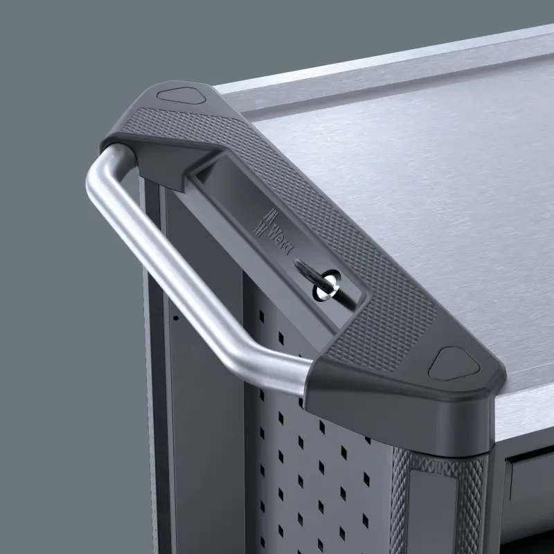 Wera 150132 Pojízdný dílenský vozík 9702 (7 zásuvek) Tool Rebel Nerez XXL 2 - 202 ks nářadí (W05150132001), W05150132001