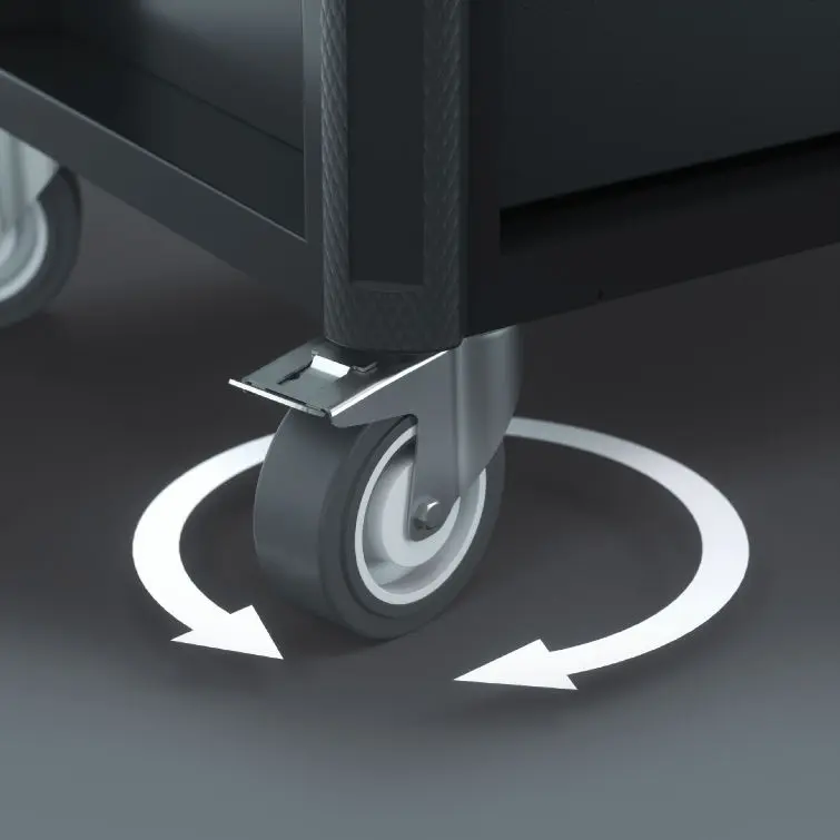 Wera 150135 Pojízdný dílenský vozík 9705 (7 zásuvek) Tool Rebel Nerez 1 - 177 ks nářadí (W05150135001), W05150135001