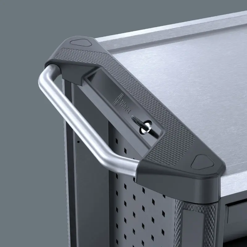 Wera 150135 Pojízdný dílenský vozík 9705 (7 zásuvek) Tool Rebel Nerez 1 - 177 ks nářadí (W05150135001), W05150135001